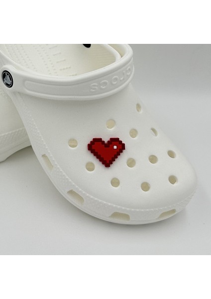 Terlik Süsü ve Aksesuarı , Çanta Süsü – Renkli Jibbitz Minecrft Kalp Görselli Figür Aksesuarı fiyatları