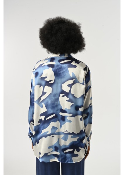 Kadın Karışık Desenli Oversize Kesim Gömlek indirimleri