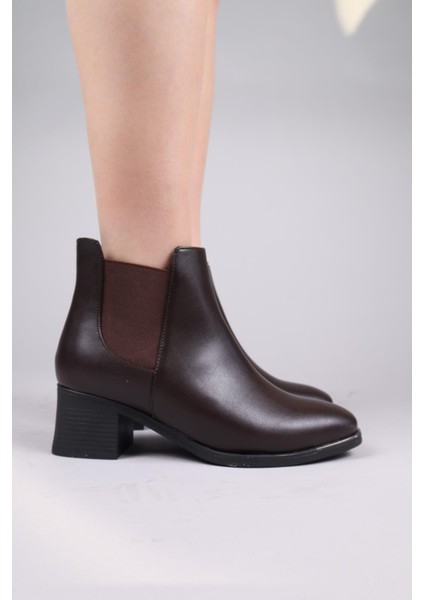 Mildura Lastikli Alçak Topuklu Bot Kahverengi modelleri
