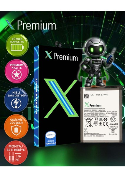 Xpremium Samsung A53 5g SM-A536U Uyumlu Batarya Pil Süper Yüksek Kalite 5000 Mah EB-BA336ABY