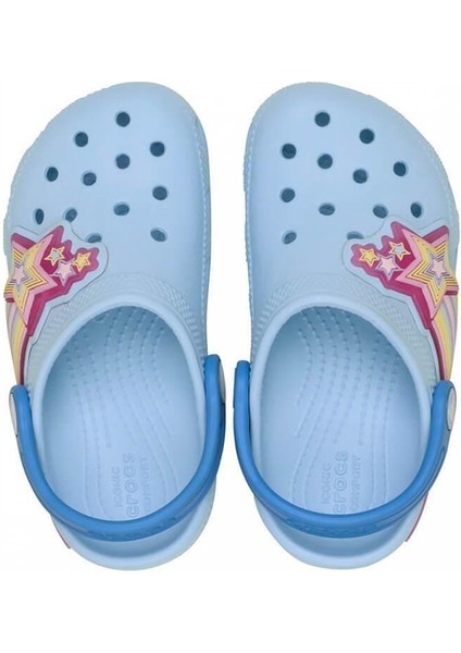 Classic Star Lights Clog T Işıklı Çocuk Terlik - Açık Mavi modelleri