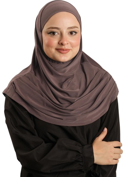 Vizon Pratik Hazır Geçmeli Tesettür Eşarp Sandy Kumaş Kendinden Boneli 1290_10 fırsatları