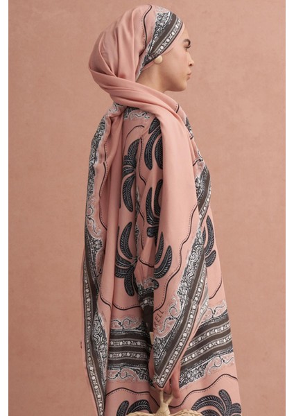 Safira Vela Floş Şal Soft Pembe modelleri