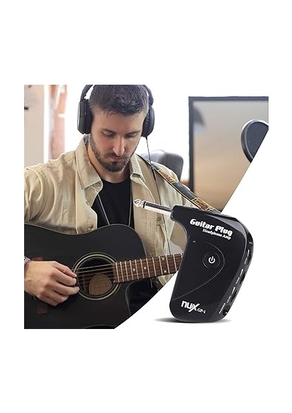 Nux Gp-1 Elektrik Gitar Fişi Mini Kulaklık Amfisi Dahili Distorsiyon Efekti Kompakt Taşınabilir fiyatları
