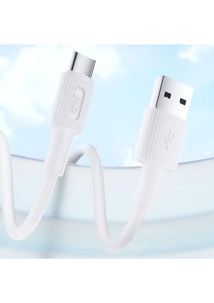 12W Usb-A To Type-C Silikon Hızlı Şarj ve Data Kablosu Beyaz 2 Metre fiyatları