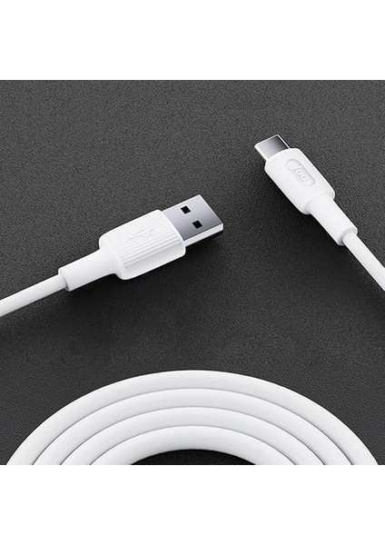 12W Usb-A To Type-C Silikon Hızlı Şarj ve Data Kablosu Beyaz 2 Metre fırsatları