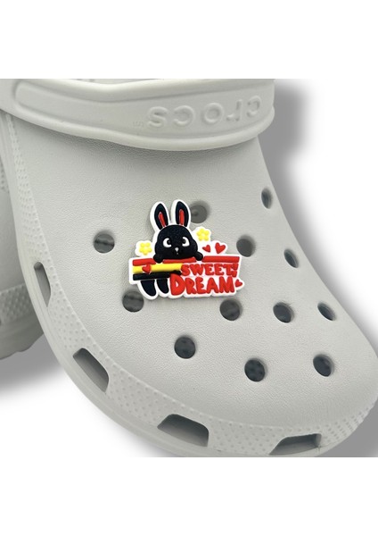 Terlik Süsü ve Aksesuarı , Çanta Süsü – Jibbitz 3D Sweet Dream Tavşanlı Figür Aksesuar modelleri