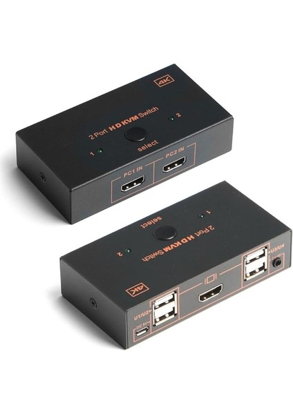 2xhdmı 4xusb Kvm Swıtch 4K/30Hz (DK-AC-KVMHD01)