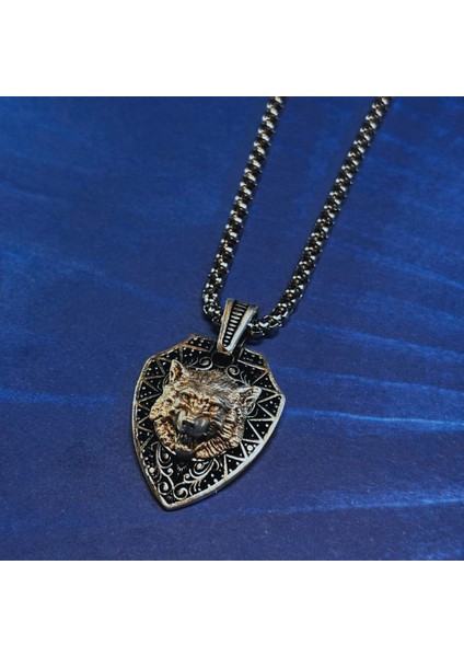 Kurt El Işçiliği 925 Ayar Gümüş Erkek Kolye