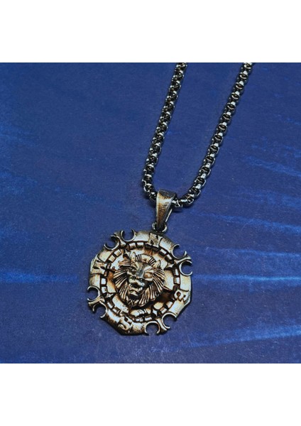 Aslan El Işçiliği 925 Ayar Gümüş Erkek Kolye fiyatları