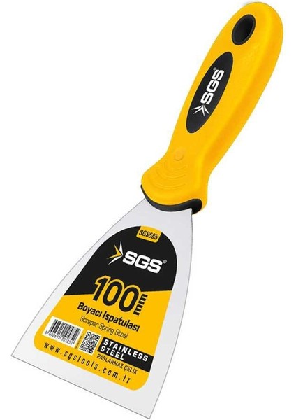 585 Spatula Paslanmaz Çelik 100 mm