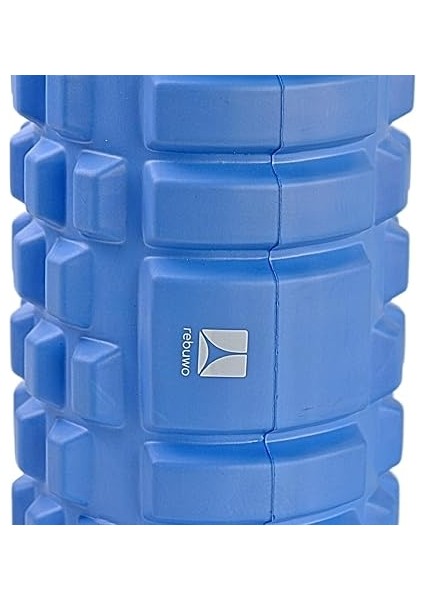 Yoğunlukta Orta Sert Deluxe Foam Roller Masaj Köpüğü Pilates Masaj Rulosu Tırtıklı Yoga Roller Isınma Roller Mavi fiyatları