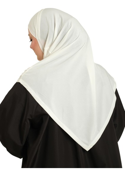 Krem Pratik Hazır Geçmeli Tesettür Eşarp Sandy Kumaş Kendinden Boneli 1290_40 indirimleri