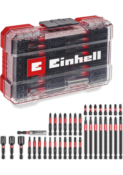 M- 38-Parça Darbeye Dayanıklı Uç Seti (25 mm Uçlar, 50 mm Uçlar, 90 mm Uçlar, Altıgen Lokmalar, 60 mm Uç Tutucu, Saklama Kutusu Dahil) - 49109250