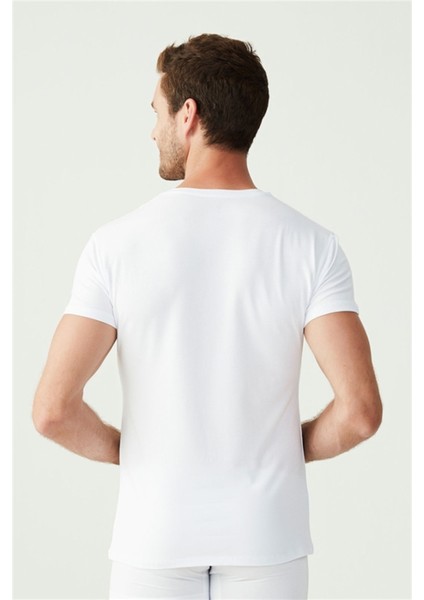 Erkek Beyaz 2 Li V Yaka Atlet 80194 fırsatları