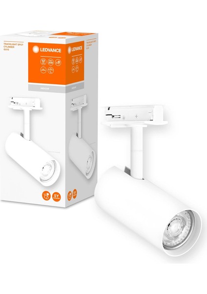 Tracklight Ray Sistemi Lamba Başlığı, Beyaz,