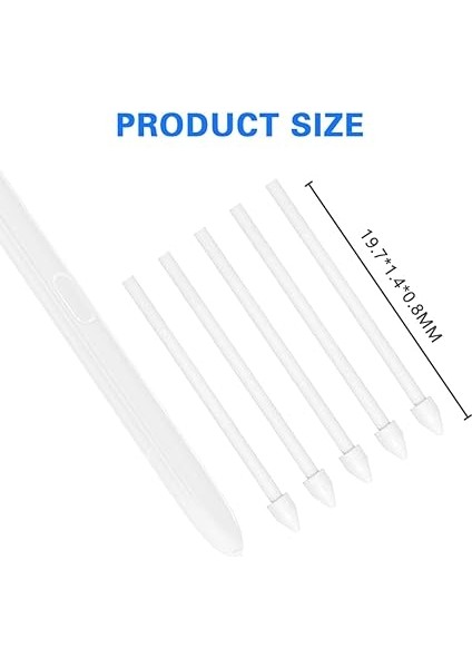 S-Pen Yedek Uçlar, Yedek Dokunmatik Stylus Uçlar, Cımbız Aletli Yedek Uç, Galaxy Tab S9/s8/s6/s7/s7+/s6 LITE/NOTE10/NOTE 5G/NOTE10+/NOTE10+ 5G/NOTE20 Için, 5 Adet, Beyaz fiyatları