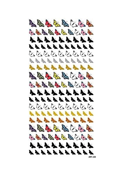 Artikel Kelebek Tırnak Dövmesi, Tırnak Tattoo, Nail Art, Tırnak Sticker fiyatları