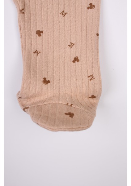 Yenidoğan Patikli Tulum Miki Baskılı Çıtçıtlı Bebek Tulumu fırsatları