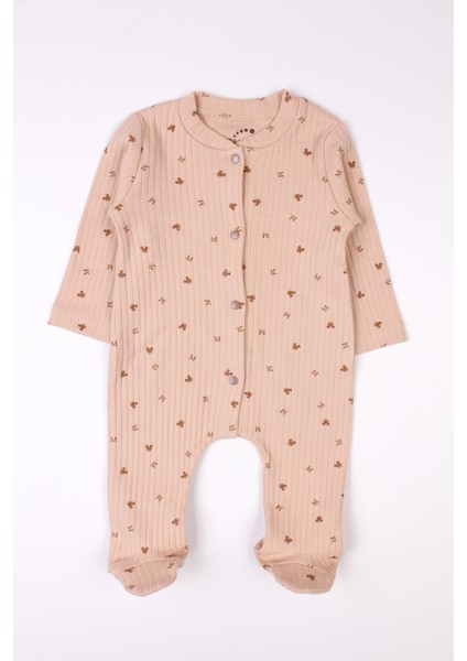 Yenidoğan Patikli Tulum Miki Baskılı Çıtçıtlı Bebek Tulumu indirimleri