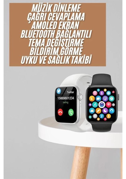 1.83 Inç Akıllı Saat Android ve Ios Uyumlu Çağrı Cevaplayabilen Adımsayar Gps Takibi