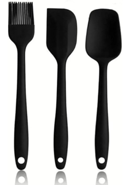 Yanmaz Yapışmaz Silikon 6'lı Pasta, Yumurta Fırçası, Kaşık Bıçak, Spatula Mutfak Seti fırsatları