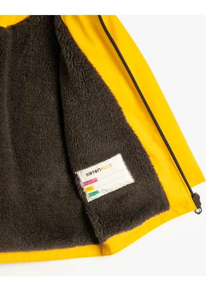 Kapşonlu Yağmurluk Peluş Astarlı Su Geçirmez Kapaklı Cepli fırsatları