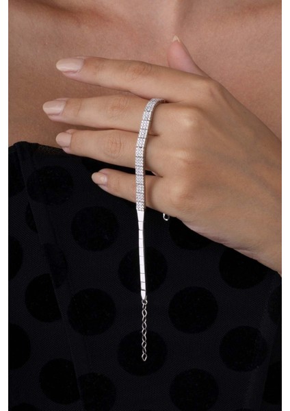 Pırlanta Model Su Yolu Süzme 925 Ayar Gümüş Bileklik fiyatları