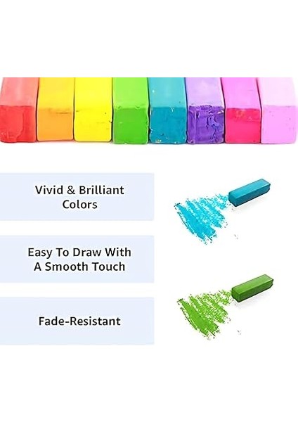 Mps-64 Pastel Boya Yumuşak Köşeli 1/2 Toz Pastel, 64 Renk indirimleri