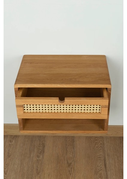 Ahşap Duvara Monte Hazeran Detay Raflı Komodin fırsatları