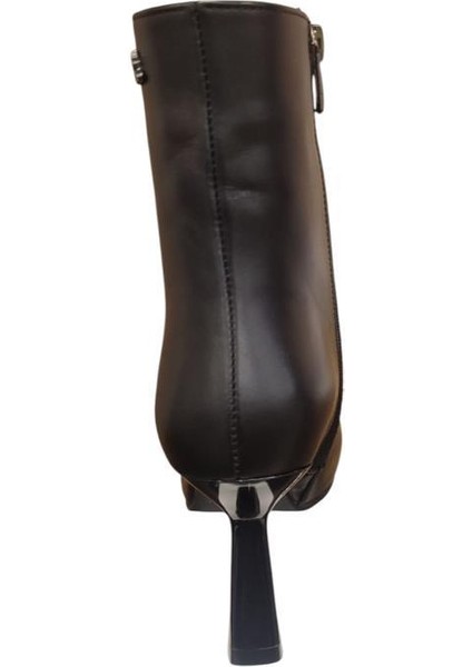 2554002K Ince Topuk Sivri Deri Klasik Kadın Bot fırsatları