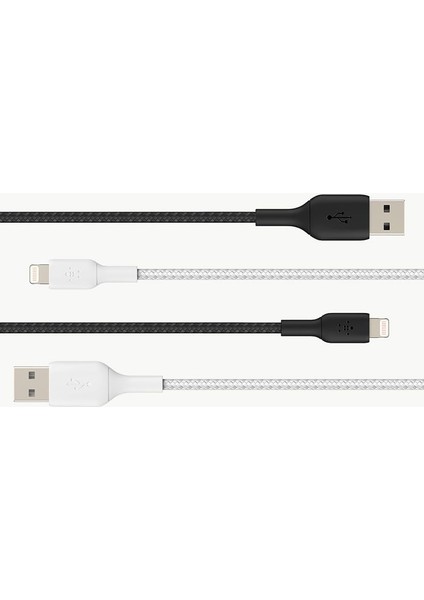 Örgülü Kablosu (Hızlı Şarj - USB Kablosu) Mfi Sertifikalı Şarj Kablosu, Örgülü Kablosu (0,15 M, Siyah) fiyatları