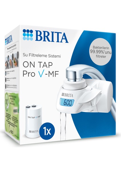 Brıta On Tap Pro V-MF Musluk Üstü Filtreleme Sistemi