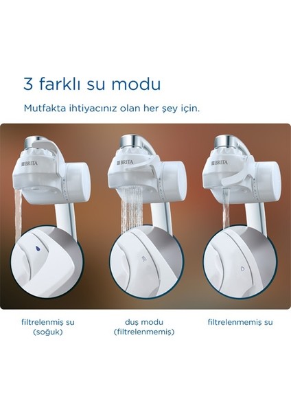 Brıta On Tap V Musluk Üstü Filtreleme Sistemi modelleri