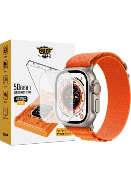 Labs Ultra 2/ultra Uyumlu 49MM 2 Adet Ekran, Uygulama Aparatlı, Tam Kaplayan, Yüksek Hassasiyetli, Slim