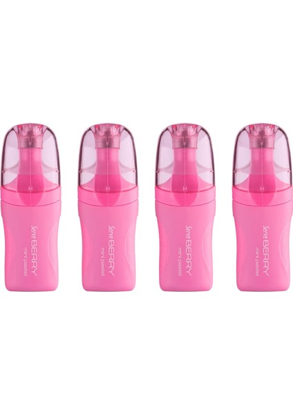 Berry Mını Fosforlu Pastel Pembe 4lu Set