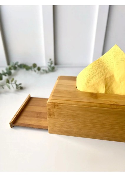 (Masa Üstü Bambu Peçetelik, 23 cm Masaüstü Peçete Kutusu, Bambu Kağıt Mendil Kutusu) indirimleri