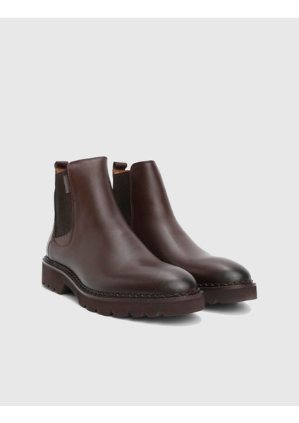 Gelson Hakiki Deri Kahverengi Erkek Bot