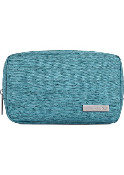 Canvasartısan L28-S11 Polyester Dijital Aksesuarlar Fermuarlı Saklama Kutusu Telefon Fare Taşıma Çantası - Açık Yeşil (Yurt Dışından)