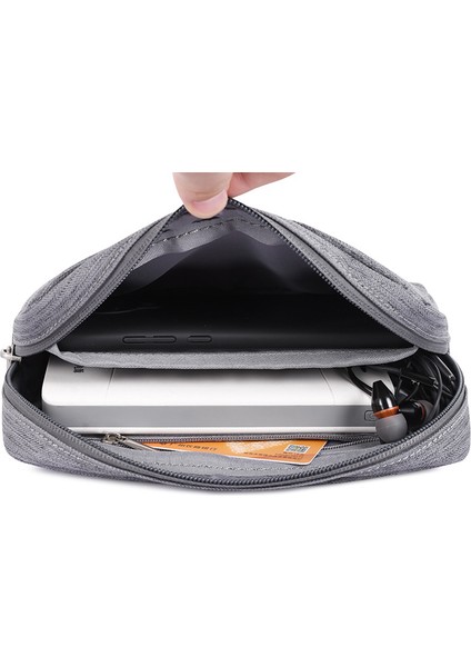 Canvasartısan L28-S11 Polyester Dijital Aksesuarlar Fermuarlı Saklama Kutusu Telefon Fare Taşıma Çantası - Açık Yeşil (Yurt Dışından) fiyatları