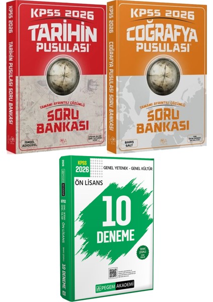 2026 Kpss Tarihin Coğrafya Pusulası Soru Bankası - 2026 Kpss Ön Lisans Çözümlü 10 Deneme