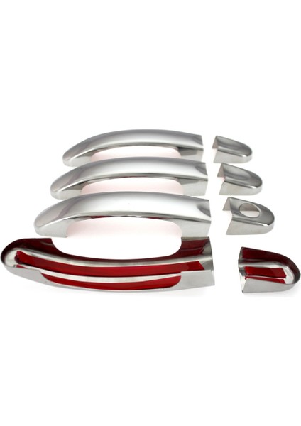 Volkswagen Caddy Krom Kapı Kolu 2003-2015 Arası 4 Prç. Paslanmaz Çelik fiyatları