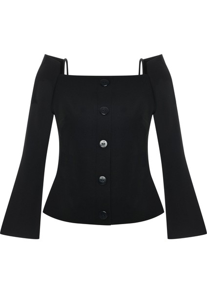 Kare Yaka Bluz 26W10846