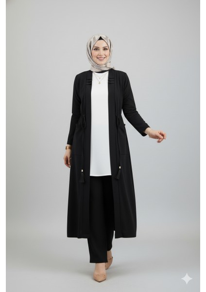 Siyah 3'lü Pantolonlu Takım fırsatları