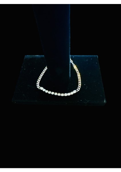 Çelik Silver Zirkon Taşlı Bileklik fırsatları
