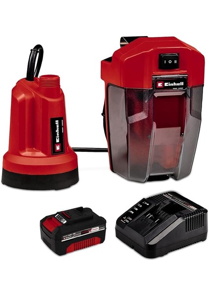 Akülü Dalgıç Pompa - Temiz Su Ge-Sp 18 Ll Li (1X4,0AH) Power X-Change (Li-Ion, 18 V, Maks. 4500 L/h, Esnek Akü Kutusu, Sürekli Çalışma Fonksiyonu, 4,0 Ah) - 4181561