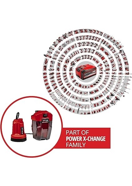 Akülü Dalgıç Pompa - Temiz Su Ge-Sp 18 Ll Li (1X4,0AH) Power X-Change (Li-Ion, 18 V, Maks. 4500 L/h, Esnek Akü Kutusu, Sürekli Çalışma Fonksiyonu, 4,0 Ah) - 4181561 fiyatları