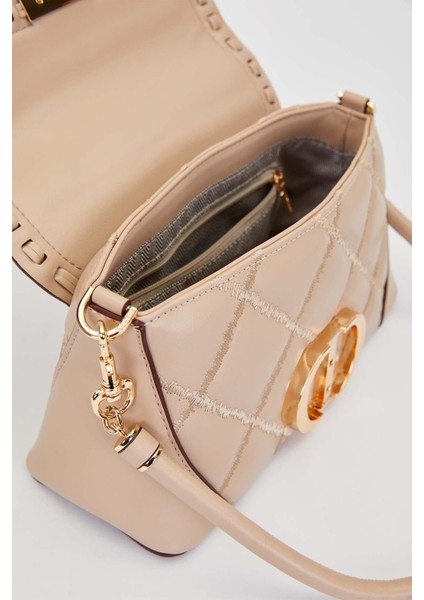 Vizon Geniş Taban Kapitone Omuz Çantası modelleri