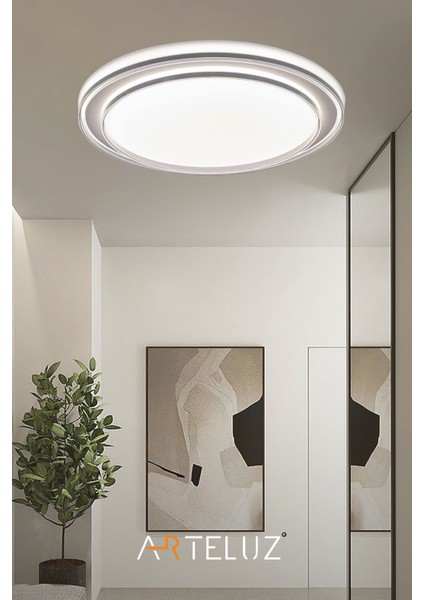 Lavinia Model Antrasit Detaylı Modern Plafonyer Avize (50 Cm, 3 Renk Işık, Kumandasız) indirimleri