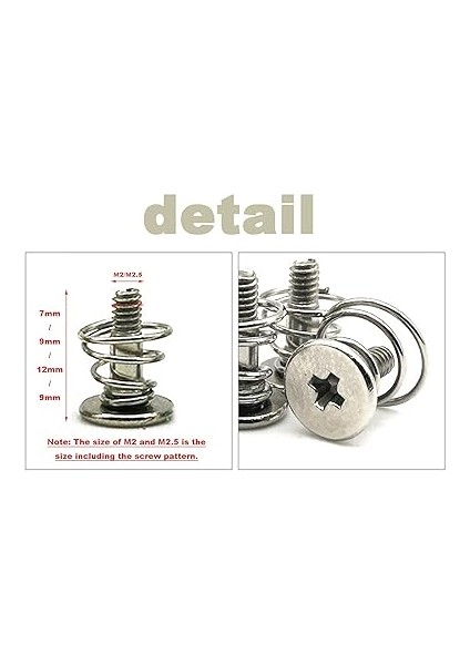 20 Adet M2 x 12 mm Yaylı Vidalar Gpu Grafik Kartı Arka Plaka Isı Emici Vidaları fiyatları